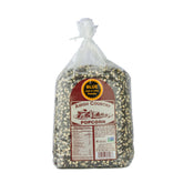 Amish Country Popcorn empaque frontal mostrando bolsa de 6 lb y beneficio de frescura