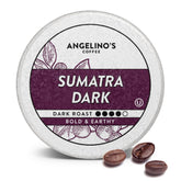 Angelino's Coffee frente del empaque mostrando marca y beneficio de gran valor