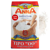 ANNA paquete frontal de harina Tipo 00 mostrando marca y peso, garantía de calidad