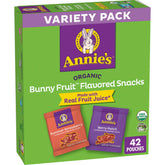 Annie's paquete frontal mostrando caja y variedad, facilita almacenamiento