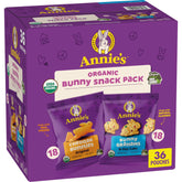 Annie's frente del empaque mostrando los dos sabores y certificación orgánica
