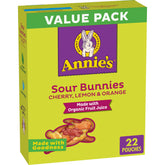 Annie's empaque frontal mostrando sabores y diseño, fácil de identificar
