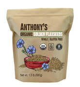 Anthony's empaque delantero mostrando 1.5 lb y sello orgánico, conserva frescura