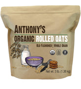 Anthony's paquete frontal mostrando tamaño y beneficios orgánicos