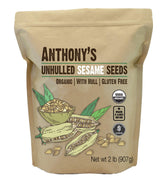 Anthony's frasco frontal con semillas de sésamo orgánicas para recetas