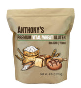 Anthony's envase frontal de Vital Wheat Gluten mostrando la marca y tamaño, ideal para panadería