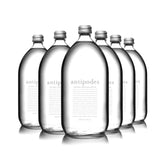 ANTIPODES botella frontal de vidrio preserva sabor y elegancia