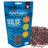 Aqua Veggies frasco frontal mostrando escamas y marca, útil para identificar el producto