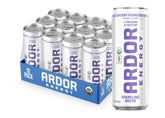 ARDOR lata Blueberry Pom frontal mostrando diseño y beneficio refrescante
