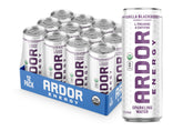 ARDOR lata frontal de Vanilla Blackberry con diseño limpio y beneficio refrescante