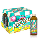 AriZona botella frontal mostrando etiqueta y cantidad para identificación rápida