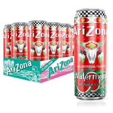 AriZona lata frontal con diseño y sabroso cóctel de sandía listo para beber