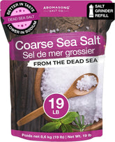 Aromasong bolsa frente mostrando 19 lb y etiqueta legible para almacenamiento largo