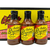 Arthur Bryant's frente de botella con etiqueta visible y atractivo clásico