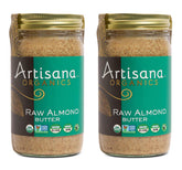Artisana frasco frontal mostrando etiqueta y beneficios orgánicos