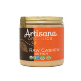 Artisana frasco delantero mostrando etiqueta y beneficio natural
