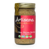 Artisana tarro frontal mostrando etiqueta y beneficio de ingredientes puros
