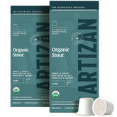 Artizan Coffee frontal del paquete mostrando 20 cápsulas y diseño atractivo