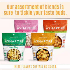 AshaPops bolsa abierta con semillas infladas listas para comer