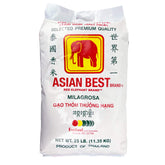 Asian Best saco frontal de 25 libras mostrando la marca y empaque robusto
