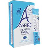 ASPIRE empaque frontal mostrando sticks y marca claro beneficio portable