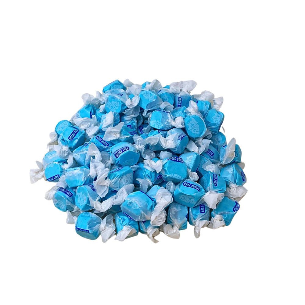 Assortit paquete frontal de taffy arándano azul sin azúcar muestra tamaño 16 oz
