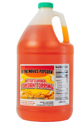 At-The-Movies-Popcorn envase frontal de 1 galón mostrando presentación práctica