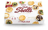 Athens cajas frontales del producto mostrando 15 mini conchas listas