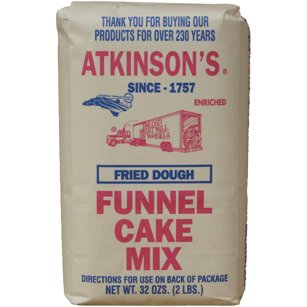 Atkinson's bolsa frontal mostrada para preparar funnel cake fácilmente
