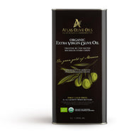 Atlas Olive Oils envase frontal mostrando tamaño y etiqueta premium
