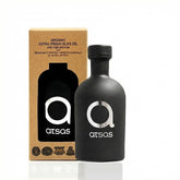 Atsas botella frontal 250 ml mostrando diseño y protección contra luz