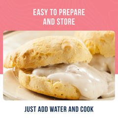 Augason Farms biscuits horneados, resultado esponjoso listo para servir