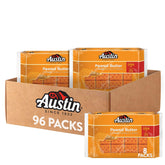 Austin empaque frontal mostrando 12 bandejas y 96 paquetes, ideal para almacenamiento