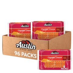 Austin empaque frontal mostrando bandejas y marca, práctico para almacenar