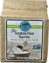 Authentic Foods bolsa frontal de harina de sorgo superfina 3 lb, ideal para repostería