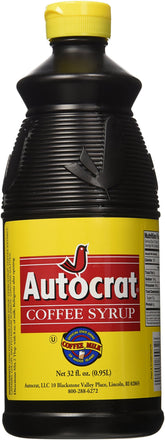 Autocrat botella frontal 32 oz mostrando la etiqueta y el envase práctico