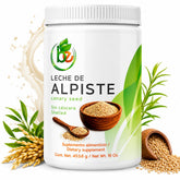 B-Experts envase frontal de leche de alpiste en polvo mostrando etiqueta clara