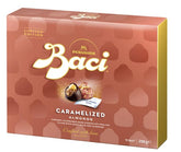 baci LINGERIE caja frontal abierta mostrando 16 trufas y nota de amor