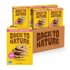 Back to Nature paquete frontal mostrando 6 galletas, ideal para almacenamiento
