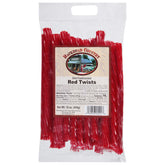 Backroad Country regaliz rojo frontal con empaque que mantiene frescura