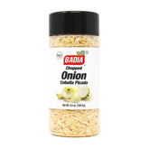 Badia envase frontal de Chopped Onion muestra practicidad y ahorro de tiempo