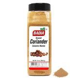 Badia culantro molido envase frente, muestra aroma consistente
