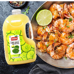 Badia Lime Juice goteo que muestra textura líquida y uso fácil