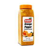Badia envase frontal mostrando Orange Pepper para sazonar con cítrico
