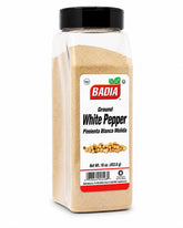 Badia frasco frontal mostrando 16 oz y apariencia clara