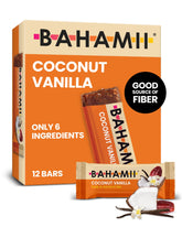Bahamii empaque frontal mostrando el diseño y la variedad coco vainilla, práctico para llevar