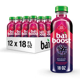 Bai botella frontal Buka Black Raspberry mostrando diseño y tamaño