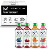 Bai pack frontal mostrando las cuatro botellas y el diseño atractivo