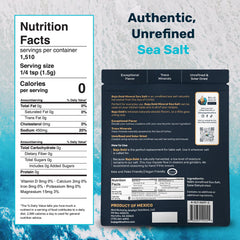Baja Gold primeros planos de cristales de sal de grano medio, realza sabor