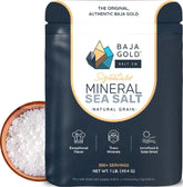 Baja Gold frente del empaque muestra bolsa resellable y peso 1 lb, conservación práctica